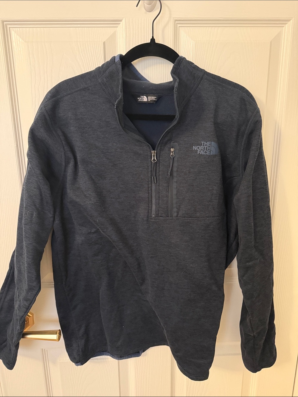 The North Face Men’s Heather Charcoal Zip-Up Pullover